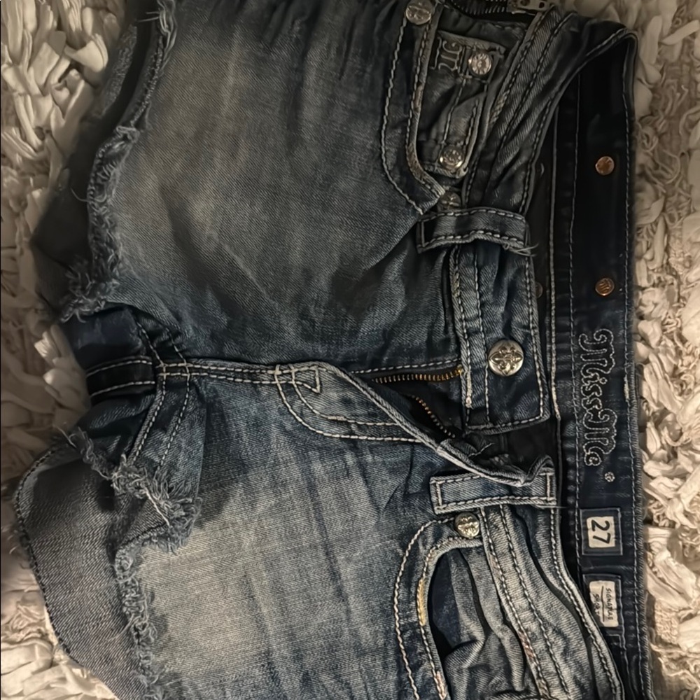 Miss Me Blue Distressed Jeans